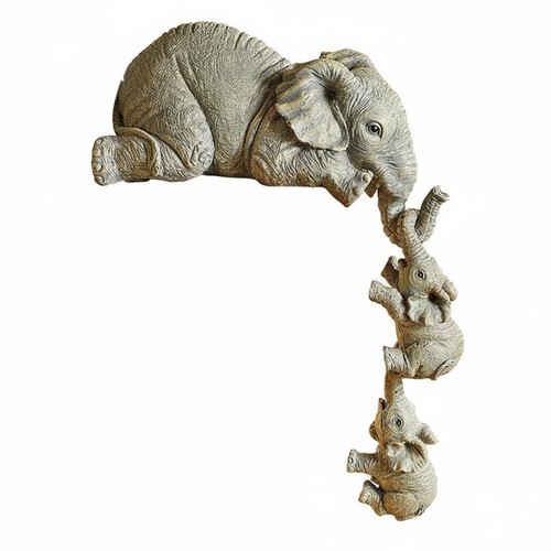 Statuetta elefanti madre - elefanti,